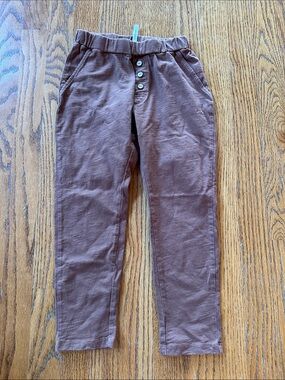 Rylee + cru brown pull on Pants - size 6-7